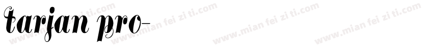 tarjan pro字体转换